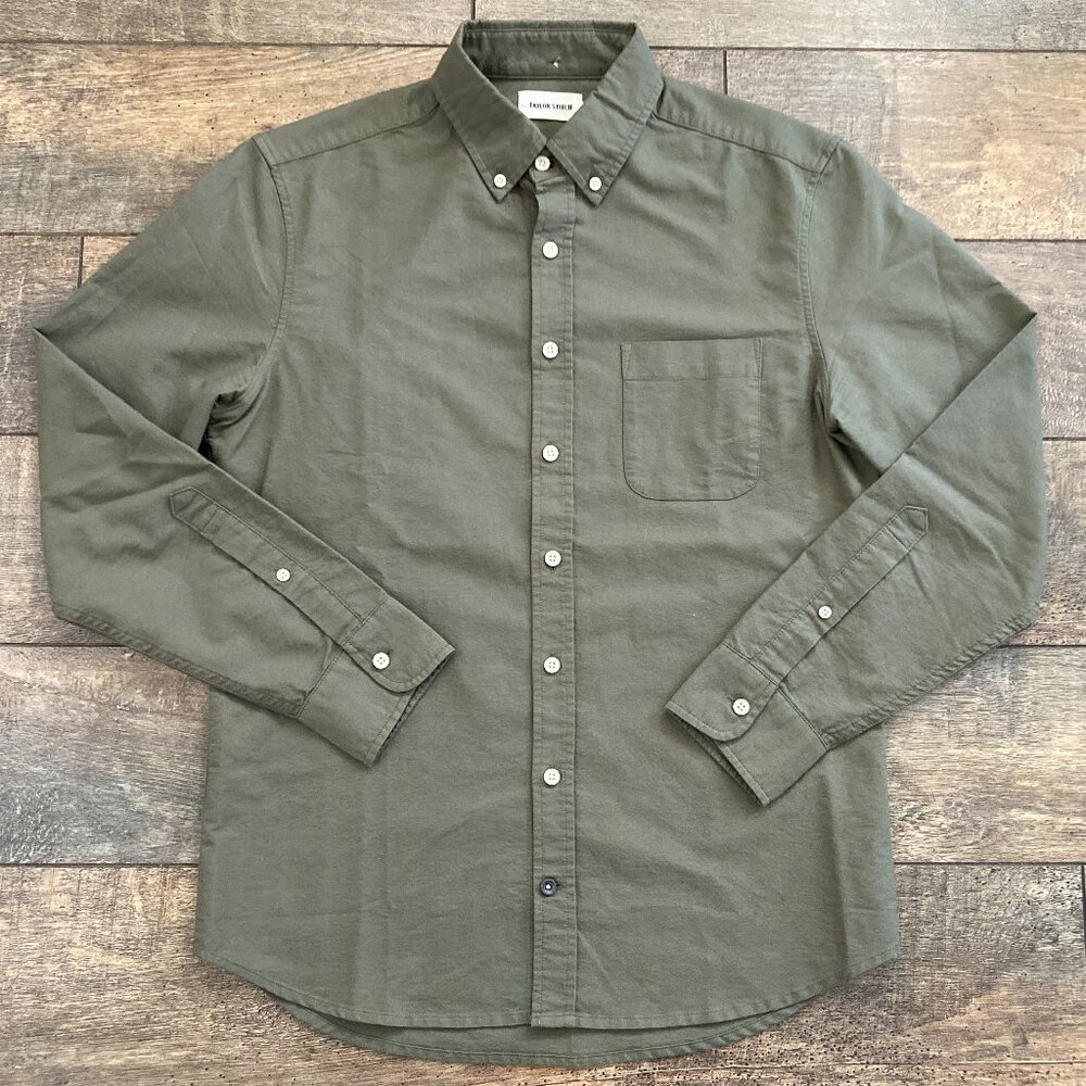 Taylor Stitch The Jack Shirt Everyday Oxford Army Green; S - 38